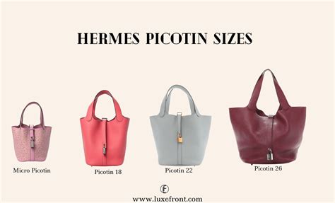 hermes picotin 18 color|hermes picotin size chart.